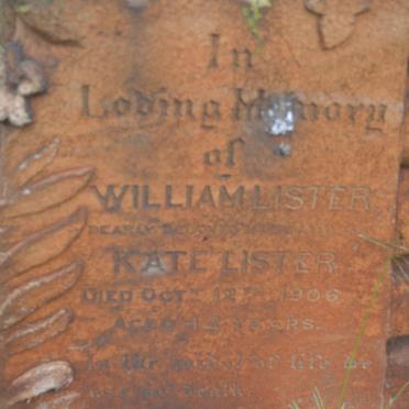 LISTER William -1906