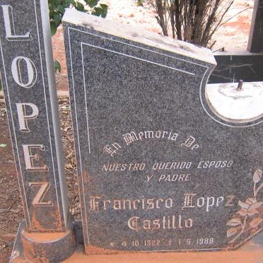 LOPEZ Francisco Lopez Castillo 1922-1988