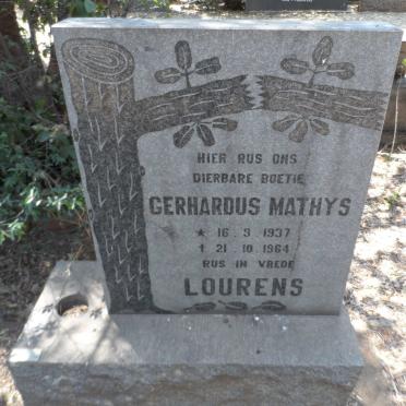 LOURENS Gerhardus Mathys 1937-1964