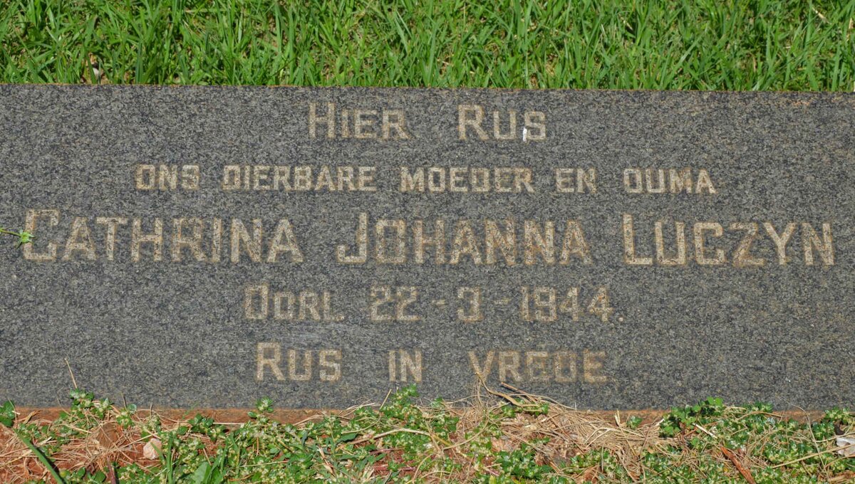 LUCZYN Chathrina Johanna -1944