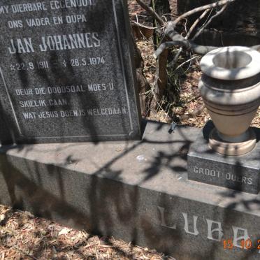 LUBBE Jan Johannes 1911-1974 &amp; Magdalena Elizabeth 1910-1995