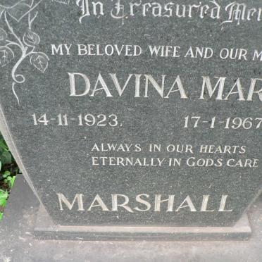 MARSHALL Davina Mary 1923-1967