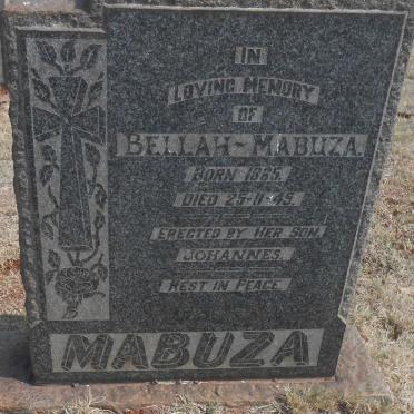 MABUZA Bellah 1885-1945