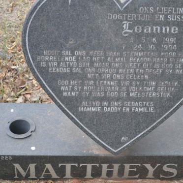 MATTHEYS Leanne 1991-1994