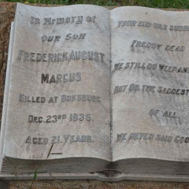 MARCUS Frederick August -1935