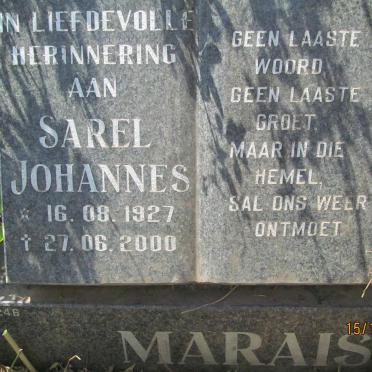 MARAIS Sarel Johannes 1927-2000