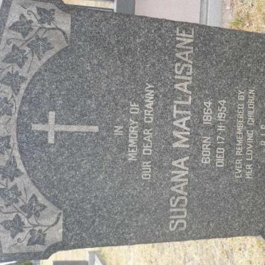 MATLAISANE Susana 1864-1954