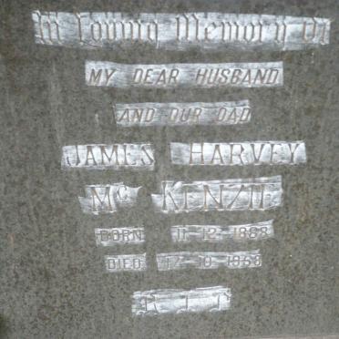McKENZIE James Harvey 1888-1958