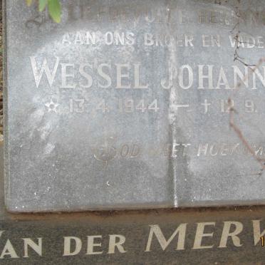 MERWE Wessel Johannes, van der 1944-1981