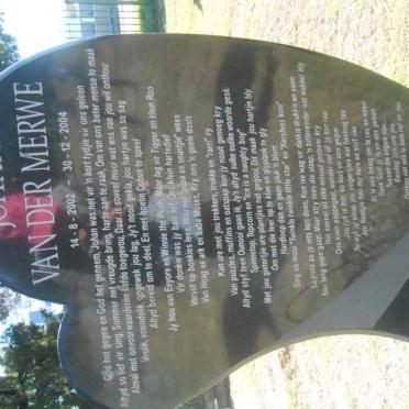 MERWE Johan, van der 2002-2004