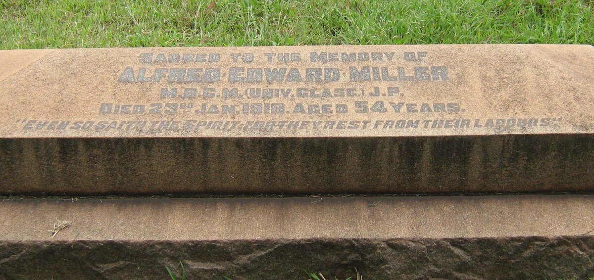 MILLER Afred Edward -1918