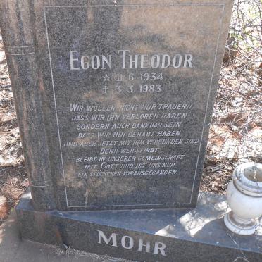 MOHR Egon Theodor 1934-1983