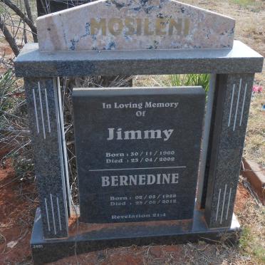 MOSILENI Jimmy 1960-2002 &amp; Bernedine 1958-2012