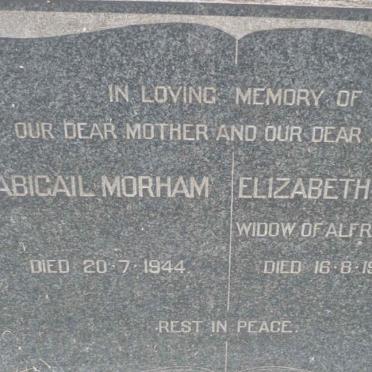 MORHAM Abigail -1944 :: DUNSTAN Elizabeth -1953