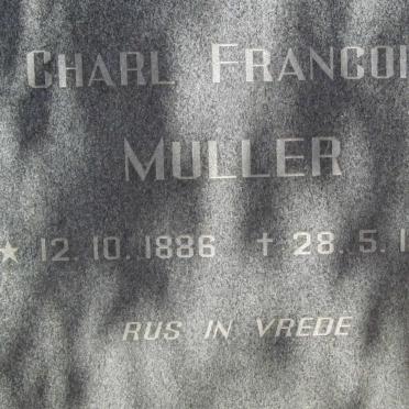 MULLER Charl Francois 1886-1972