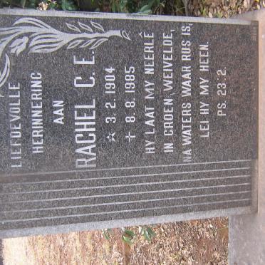 MUNNIK Rachel C.E. 1904-1985
