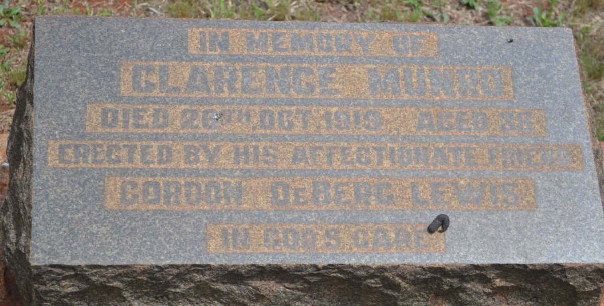 MUNRO Clarence -1919