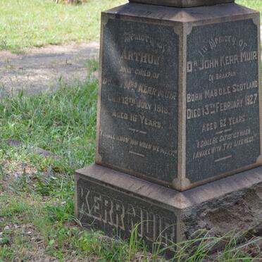 MUIR John, KERR -1927 &amp; Mary Macqueen -1922 ::  KERR-MUIR Arthur -1918