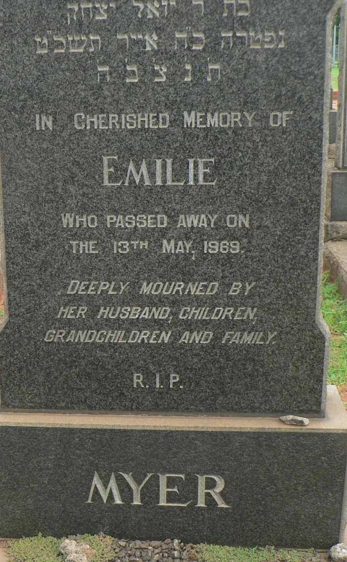 MYER Emilie -1969