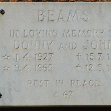 BEAMS Donny 1927-1984 :: BEAMS John 1965-1984