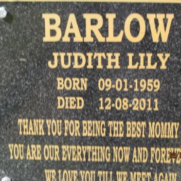 BARLOW Judith Lily 1959-2011