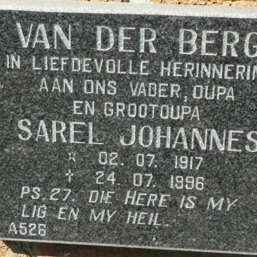 BERG Sarel Johannes, van der 1917-1996