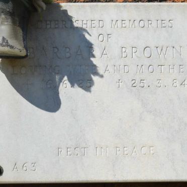 BROWN Barbara 1925-1984