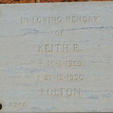 BOLTON Keith R.1969-1990