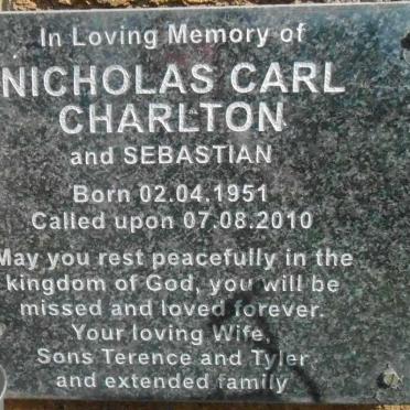 CHARLTON Nicholas Carl 1951-2010