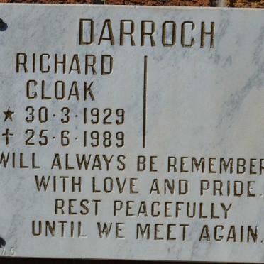 DARROCH Richard Gloak 1929-1989