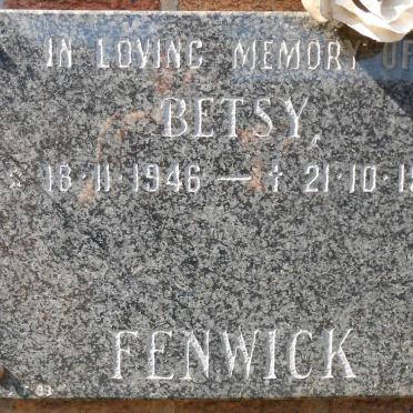 FENWICK Betsy 1946-1991
