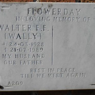 FLOWERDAY Walter F.F. 1928-1989