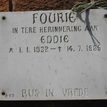 FOURIE Eddie 1932-1985