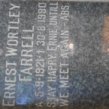 FARRELL Ernest Wortley 1921-1990