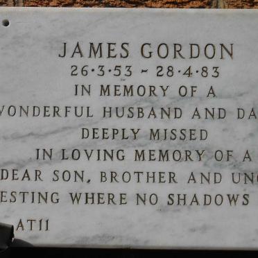 GORDON James 1953-1983