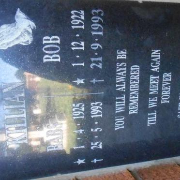 KILIAN Bob 1922-1993 &amp; Babs 1925-1993