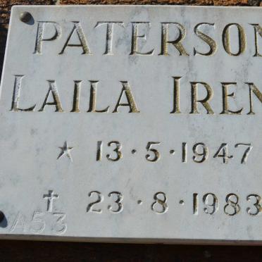 PATERSON Laila Irene 1947-1983