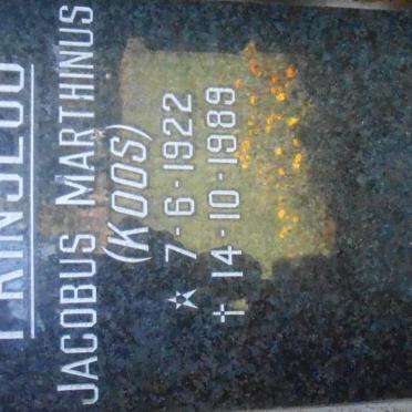 PRINSLOO Jacobus Marthinus 1922-1989