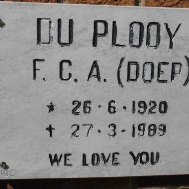 PLOOY F.C.A., du 1920-1989