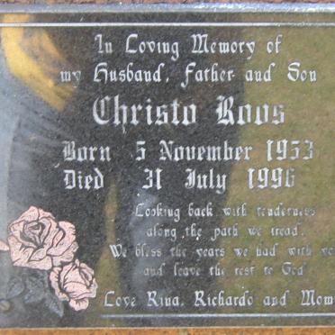 ROOS Christo 1953-1996