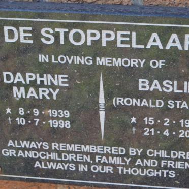 STOPPELAAR Ronald Stanley, de 1929-2008 &amp; Daphne Mary 1939-1998