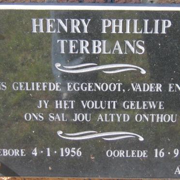 TERBLANS Henry Phillip 1956-2000