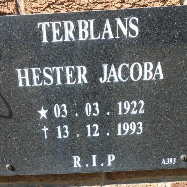 TERBLANS Hester Jacoba 1922-1993