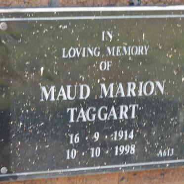 TAGGART Maud Marion 1914-1998