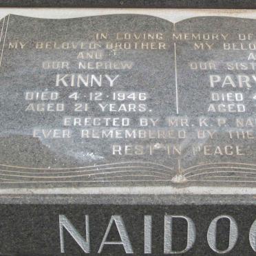 NAIDOO Kinny -1946 :: NAIDOO Parvathy -1987