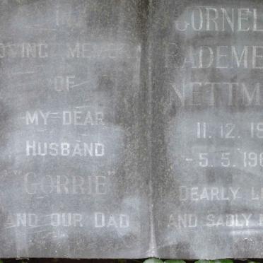 NETTMANN Cornelius Rademeyer 1914-1966