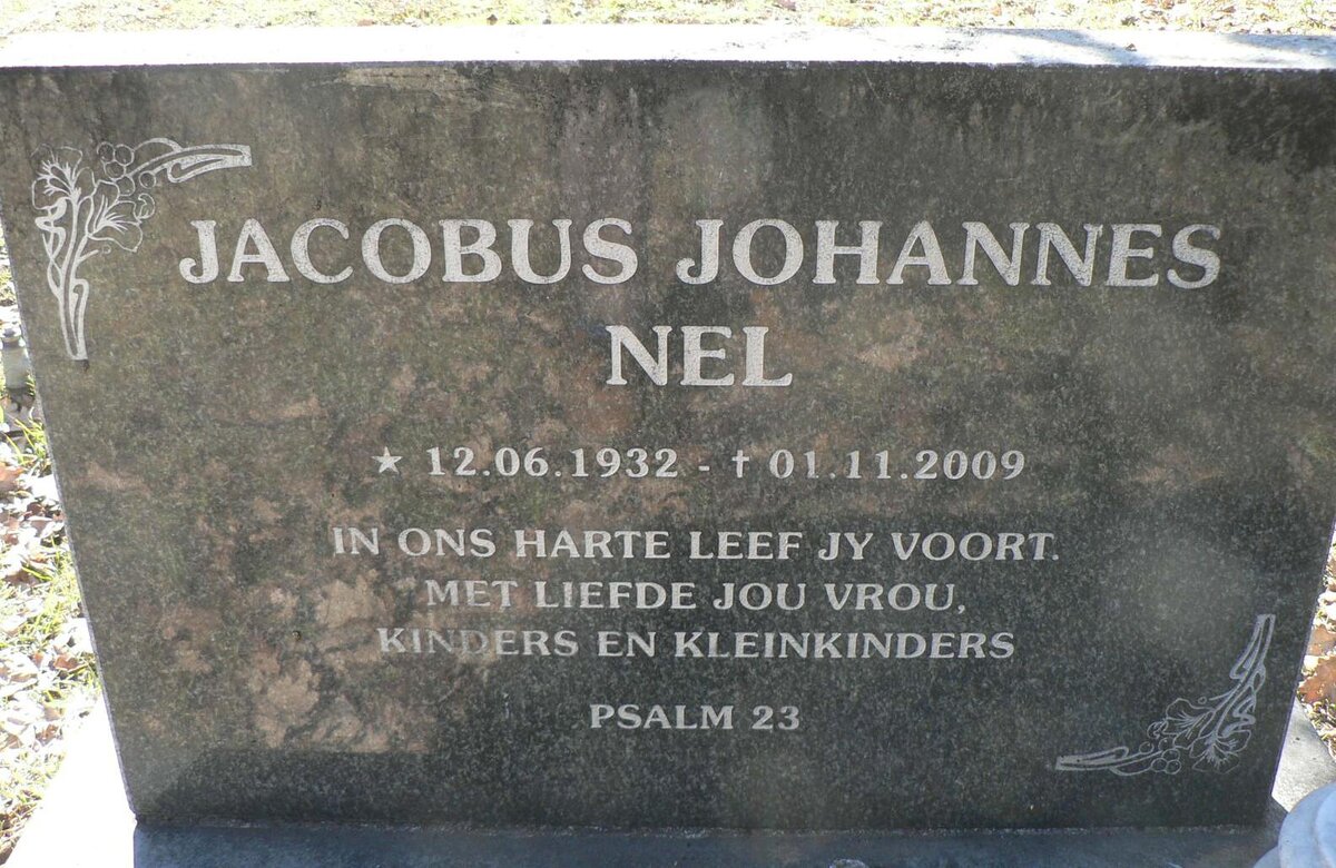 NEL Jacobus Johannes 1932-2009