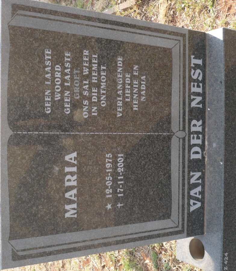 NEST Maria, van der 1975-2001