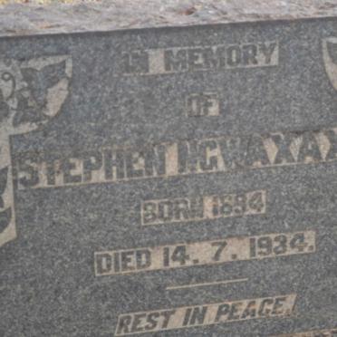 NGWAXAXA Stephen 1894-1934