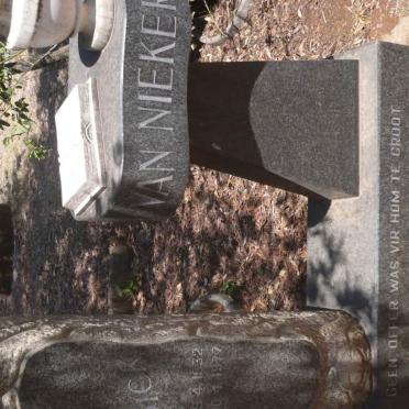 NIEKERK Dick, van 1932-1977